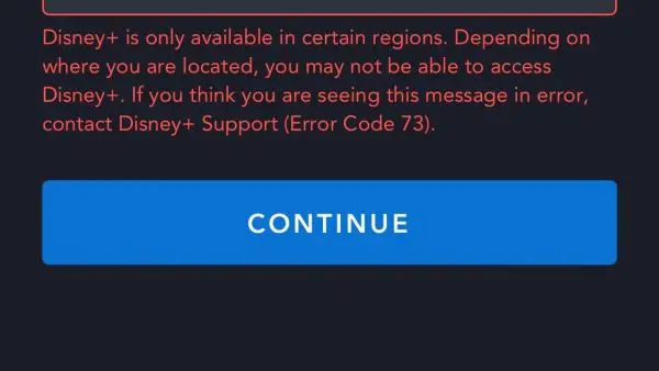 Como corrigir o código de erro 73 da Disney Plus
