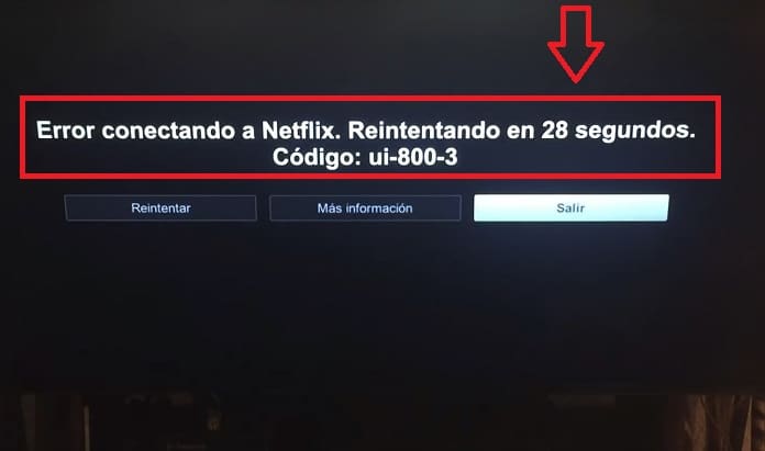 Como corrigir o código de erro Netflix UI-800-3