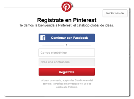 Como criar uma conta Pinterest