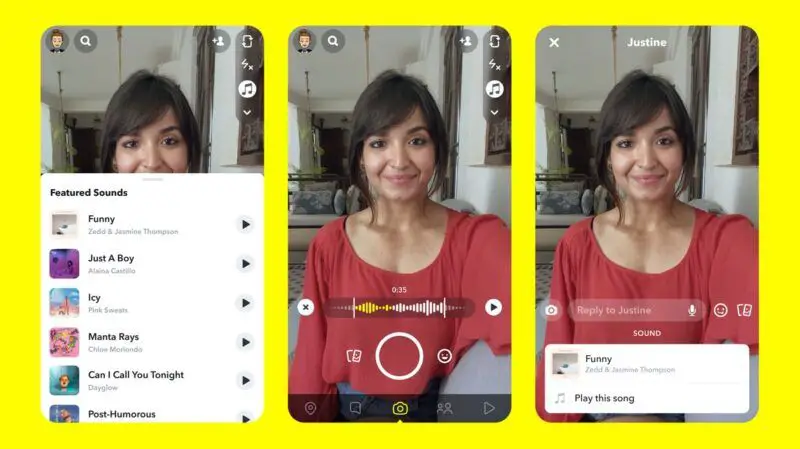 Como fazer um Snapchat com música no seu telefone