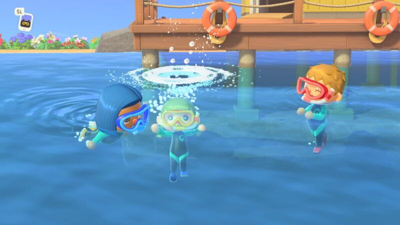 Como nadar em Animal Crossing: New Horizons
