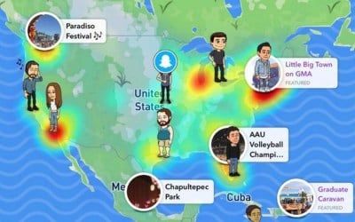 Como utilizar os mapas Snapchat