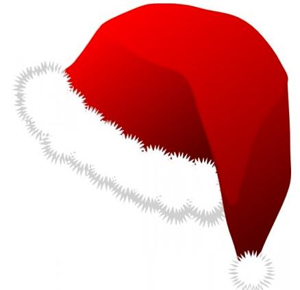 Pai Natal vectores de chapéu