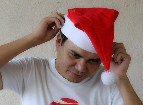 Artesanato - Chapéu de Natal do Pai Natal caseiro - 11 passos