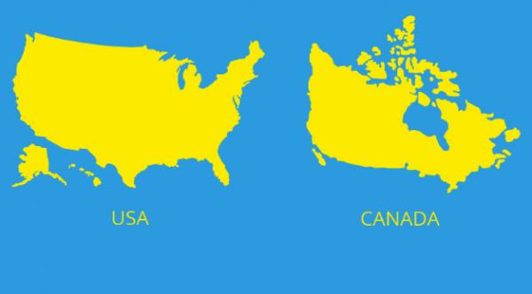 Que país é maior o Canadá ou os Estados Unidos