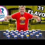 Quais são os 31 sabores do Baskin Robbins?