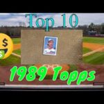 Qual é o cartăo de basebol Topps de 1989 mais caro?