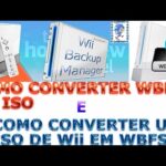 Como posso converter WBFS para ISO com o Wii Backup Manager?