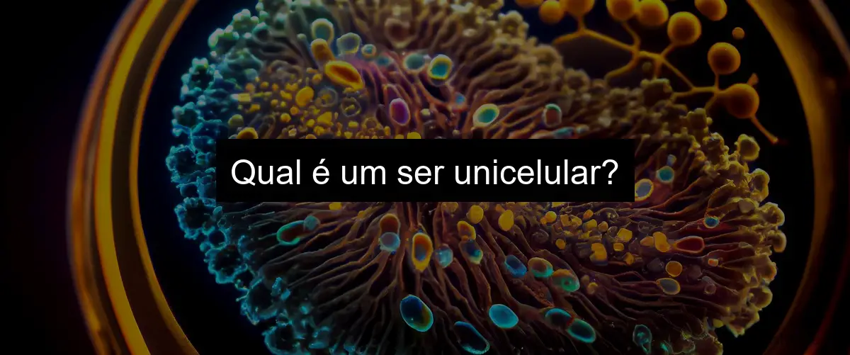 Qual é um ser unicelular?