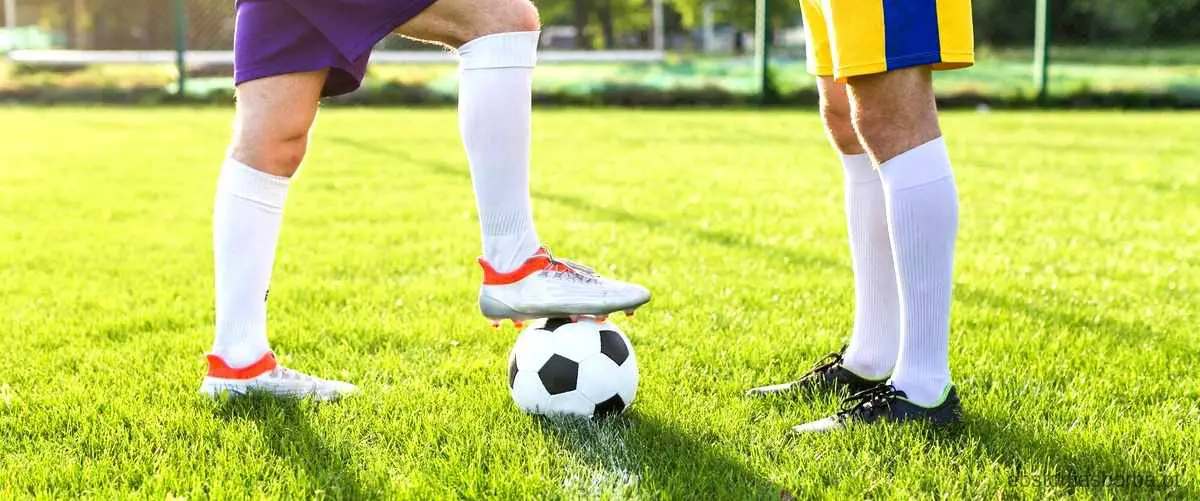 O goleiro chuta a bola no estádio durante um jogo de futebol